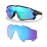 OAKLEY Original Jawbreaker Ersatzgläser für Damen und Herren + Mikrofaserbeutel, Prizm Sapphire Iridium, 31