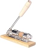 Rosenstein & Söhne Walnussknacker: Retro Design-Nussknacker aus Holz und verchromtem Stahl (Nussknacker Maschine, Nussknacker mit Hebelfunktion, Mitbringsel)