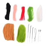 TOPBATHY DIY Wollfilz für Anfänger Komplettes Nadelfilzen Materialpaket Schafwolle Bastelset für Handgemachte Tierdekorationen Kreatives Filzen Zubehör für DIY Kunst und Heimdekoration