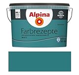 Alpina Farbrezepte Innenfarbe – Petrol de Luxe matt – Wandfarben für einzigartige Farbwirkungen und Raumstimmungen – atmungsaktiv, tropfgehemmt und strapazierfähig – 2,5L