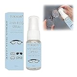 Antibeschlagspray Brille,Anti Fog für Brillen Beschlagspray,Brillenreiniger Spray,20 ml Anti Fog Spray,Brillen Antibeschlag,Antibeschlag Spray,für Brillen,Skimasken,Spiegel, Taucherbrille