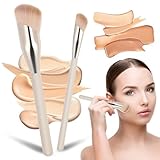 Giantree 2pcs Make up Pinsel, Schminkpinsel, Concealer Pinsel Foundation Pinsel, Weicher Synthetischer Faser für Concealer Flüssige Foundation von Flüssige Foundation Creme Puder Rouge