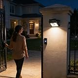 Solar Gutter Lights Outdoor, Klemmbare LED Lampe Mit 3 Betriebsmodi, Solargartenleuchten Für Wandmontage, Geeignet Für Garten,