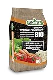 BIOVITA Bio Erde für Gemüse und Tomaten, 80L - Nährstoffreiche Öko-Erde für den nachhaltigen und biologischen Anbau von Tomaten, Gemüse und Kräutern – Ideal für Garten