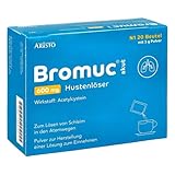 Bromuc akut 600 mg Hustenlöser 20 Beutel - Verflüssigt zähen Schleim und erleichtert das Abhusten bei Atemwegserkrankungen - Schnelle Hilfe für Erwachsene und Jugendliche ab 14 Jahren