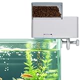 Futterautomat für Aquarium, 150ml Automatischer Futterspender Fische mit Vier Zeitmessmodi, Fische Fischfutterautomat mit Futterbehälter Fischfutter für Urlaub Goldfische schildkröten