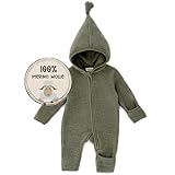 MIRARI Kids® Overall Baby Winter aus Wolle mit Reißverschluss und Kapuze