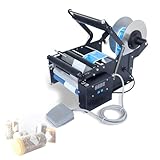 Mnaual Rundflaschen Etikettiermaschine,Manueller Etikettenapplikator Einstellbar Beschriftungsmaschine Selbstklebend für Dosen Und Flaschen