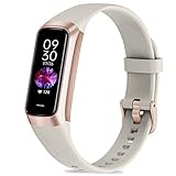 Zeacool Fitness Tracker Smartwatch Herren Damen, IP68 Wasserdicht Fitnessuhr, Aktivitätstracker mit 24h Herzfrequenz, Schlaf, Blutdruck Monitor Schrittzähler Uhr Sportuhr für iOS Android (Beige)