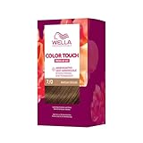 Wella Professionals Color Touch demi-permanente Haarfarbe ohne Ammoniak – Haarfärbemittel mit bis zu 50 % Grauhaar-Abdeckung – Ansatz-Kit inkl. Haarmaske – 7/0 Medium Blonde (130 ml)