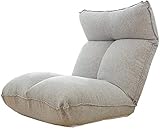GAAHRQQQ Bodenstuhl, faules Sofa, abnehmbar und waschbar, kleine Wohnung, Klappsofa, 5 Geschwindigkeiten, ergonomisch, Meditationsstuhl für Erkerfenster, Schlafzimmer, Hellgrau (Farbe: Khaki