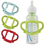CATOR 2er-Pack Babyflaschengriffe, Silikon-Babyflaschengriffe, Flaschengriffhalter, Baby-Silikon-Flaschengriffe, geeignet für Babys kleine Hände zum Halten, Baby-Selbstfütterung