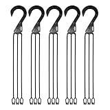 Kleiderbügel für den Innenbereich, Blumenkastenaufhänger für den Innen- und Außenbereich, 5 x Blumentopfhalter, Haken für Blumentopf, Laternen, Futterspender
