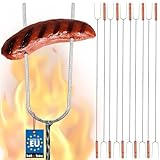 KOTARBAU® 10er Set Grillspieß 120 cm Barbecuespieß zum Grillen Lagerfeuer