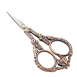 Housoutil 1 Stück Vogelschere Schere für Heimwerker kleine Schneiderschere Stickschere Schneideschere für den Heimgebrauch Nähschere Werkzeug trimmer schere werkzeug Rostfreier Stahl rot
