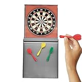 Dartspiel mit weicher Spitze, Dartpfeile mit weicher Spitze, sicheres magnetisches Dart-Spielzeug, 4-teiliges Set, professionelles Softdart-Set, bunte Dartspitzen, Spiel