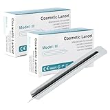 200 Stück Milien Lanzetten I Pickelentferner I Milien Entferner schmerzfrei I Sterile Lanzetten Kosmetik I Mitesserentferner I Lanzetten Pickel I Einzeln steril verpackt (200)
