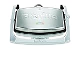 Breville DuraCeramic Sandwich/Panini-Toaster | Sandwichmaker im Café-Stil für 2 Scheiben | Edelstahl [VST071X]