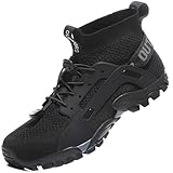 VTASQ Herren Damen Wanderschuhe Anti-Rutsch Wanderstiefel Trekkingschuhe Leicht Atmungsaktiv Outdoorschuhe Männer Sportschuhe Kletterschuhe Trail Running Traillaufschuhe Unisex Schwarz 39 EU