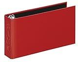 VELOFLEX 4169221 - Bankordner Classic DIN A6, Ordner Ringbuch Bankauszugsordner, für Kontoauszüge, 250 x 140 x 45 mm, rot