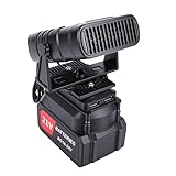 Sorandy Tragbare Thermostatheizung, Elektrische Raumheizung, Auto-Entnebelungsgerät, Wiederaufladbarer 3,9-Ah-, 2 Modi, Zwei USB-Anschlüsse für den Einsatz Im Auto, Büro, Camping, (EU-Stecker)