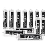 Styroporkleber Acrylkleber Weiß 25 x 310 ml für Zierleisten Stuck Styroporleisten Styropor-Deckenleisten EPS, XPS, Sockelleisten, Rosetten-Baukleber Montagekleber - Klebstoff für innen