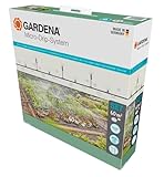 Gardena Micro-Drip-System Tropfbewässerung Set Gemüse-/Blumenbeet (60 m²): Starter-Set sofort einsatzbereit, wassersparendes Bewässerungssystem, einfache & flexible Verbindungstechnik (13450-20)