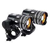 Aoaoy Elektroroller-Frontlicht, Wiederaufladbare USB-Fahrradbeleuchtung mit Scheinwerfermodus für den Dritten Gang, Wasserdichtes Fahrrad-Frontlampenlicht, Geeigneter