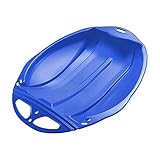 aorom Schlitten Outdoor-Sport-Gras-Schneeschlitten mit großem Griff, Schneeschlitten, Sandschieber, Luge, Schneeschlitten, Skiing Board (Color : Blue)