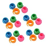 Holibanna 20 Stück Silikon Nähgarnrollenhalter Flexibel Memory Silikon Anti Drahtkopf Spulen Fixierclip Garnzubehör für Näh und Stickmaschinen Wiederverwendbar Zufällige Zufällige Farbe