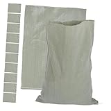Homoyoyo 50 Stück Extra Große Tragetaschen Robust für Kleidung Bauabfälle aus Dickem Kunststoffmaterial Vielseitig Einsetzbar für Lagerung Transport