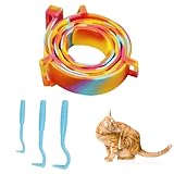 Flohschutz Halsband für Hunde,Zeckenschutz für Hunde,Zeckenhalsband für Katzen,Flohhalsband für Katze,Zeckenhalsband Flohhalsband gegen Zecken Flöhe,Wasserdicht und Verstellbar,mit 3 Zeckenhaken