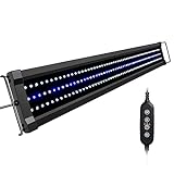 NICREW ClassicLED G2 Aquarium Beleuchtung, Steuerbar LED Lampe mit Mondlicht, IP67 Wasserdicht für Süßwasser-Aquarien, 90-125cm