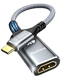 Highwings USB C HDMI Adapter 4K@60Hz, USB Type-C auf HDMI Adapter [Thunderbolt 3/4] Kompatibel für iPhone 16/15 Pro/Max, für MacBook Pro/Air, für iPad Pro/Air, für Surface Book 2, für Galaxy usw.