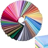 Patchwork Stoffe Baumwollstoff 50 Stück 20×20cm – Bunte Stoffreste zum Nähen – 100% Baumwolle – Precut Fabric Squares für DIY Quilten & Basteln – Stoffpaket Meterware für Kinder & Erwachsene