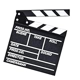 SEWACC 3 Stk Direktor Board holzbrett holzplatte Filmproduktion kamerazubehör filmer fot Klöppel Filmschiefer Filmtafeln Direktoren Schindel Film klatschen Klappbrett Filmklapper hölzern