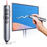 NORWII N10s Pro Bluetooth Presenter mit Laser Pointer für Touchscreen, Digital Highlight Powerpoint Fernsteuerung Präsentation, 50m Reichweite Metallgehäuse