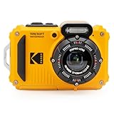 KODAK Pixpro WPZ2 - Digitalkamera Kompakt 16M Pixel, Wasserdicht bis 15m, Stoßfest, Video 720p, LCD-Bildschirm 2,7 - Li-Ionen-Akku, Gelb