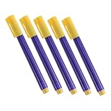 Gadpiparty 5Stücke Geldprüfstifte Wasserbasierte Falschgeldmarker für Sichere Banknotenprüfung Tragbar und Benutzerfreundlich für und Einzelhandel