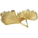 Aboiled Blatt Gold Ginkgo Biloba Blatt Dekorative Schale Gold Schmuck Schale Schreibtisch Dekorative Schale Organizer Tablett für Ring Halskette