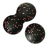 WSADZXC77 Selbstmassageball, Erdnuss Massageball Faszienball-Set Lacrosse-Ball Muskelrolle für Wirbelsäule, Faszie, Hals, Akupressur Plantarfasziitis Reflexzonenmassage