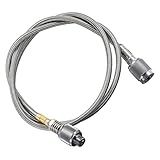 Milisten 1Stück Teiliger Camping Gasschlauch Verlängerungsrohr für Propankochgeräte Hochwertige Gasverbindung für Outdoor Aktivitäten Einfache Installation und Langlebige