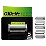 Gillette Labs Rasierklingen für Männer, 5 Original Ersatzklingen, Klingen für Herren Kompatibel mit allen GilletteLabs Rasierern (inkl.Heated Razor)