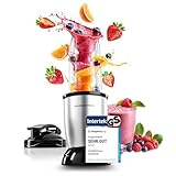 GOURMETmaxx Nutrition Mixer | Smoothie Maker - 4-tlg. | Standmixer mit großem 700-ml-Mixbecher & To go Deckel | Blender mit 22.000 U/min | Food Processor für Shakes, Smoothies etc.