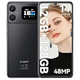 CUBOT A20 Handy Ohne Vertrag Android 14,6.75'' HD+ Octa-Core 90Hz Günstig Smartphone,12GB+128GB/1TB Erweiterbar Dual SIM 4G Simlockfreie Handy,48MP+16MP,5100mAh,1,83'' Rückbildschirm,OTG-Schwarz
