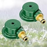 Rasensprenger aus Metall für Den Hof,2 Stück 360 Rotierende Gartensprenger Sprühdüse Automatische Gartensprenger Rasen Bewässerungssystem für Rasen,Terrasse, Gartenbewässerung
