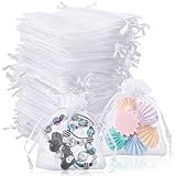 80 Stück Organzasäckchen 7x9, Kleine Säckchen zum Befüllen Organza Säckchen Geschenksäckchen Organzasäckchen Weihnachten Organzabeutel Geschenkbeutel für Party Geburtstag Hochzeit Festival