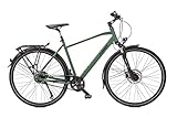 28 Zoll Alu Fahrrad Gates Riemenantrieb Shimano 7 Gang Nexus Scheibenbremse grün