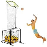 BEESOM Tragbare Netzstation,Volleyballnetz Garten,Einfache Einrichtung Drinnen Draußen,Zielnetz Servieren Von,Leicht Auf Abbaubar Ideales Sport Netz Für Tennis Badminton Oder Volleyball