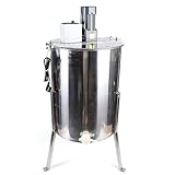 Elektrische Honigschleuder Honig Extraktor aus Edelstahl Elektrischer Tangentialschleuder Elektrischer Honigsammler 220V 120W Honig Auszieher Imker für Bienenzucht Bee Einklang mit Cover